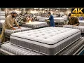 Inside the Mattress Factory - Full Process How Million-Dollar Spring Mattresses Are Made