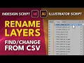 InDesign Illustrator Script Layers Rename From CSV