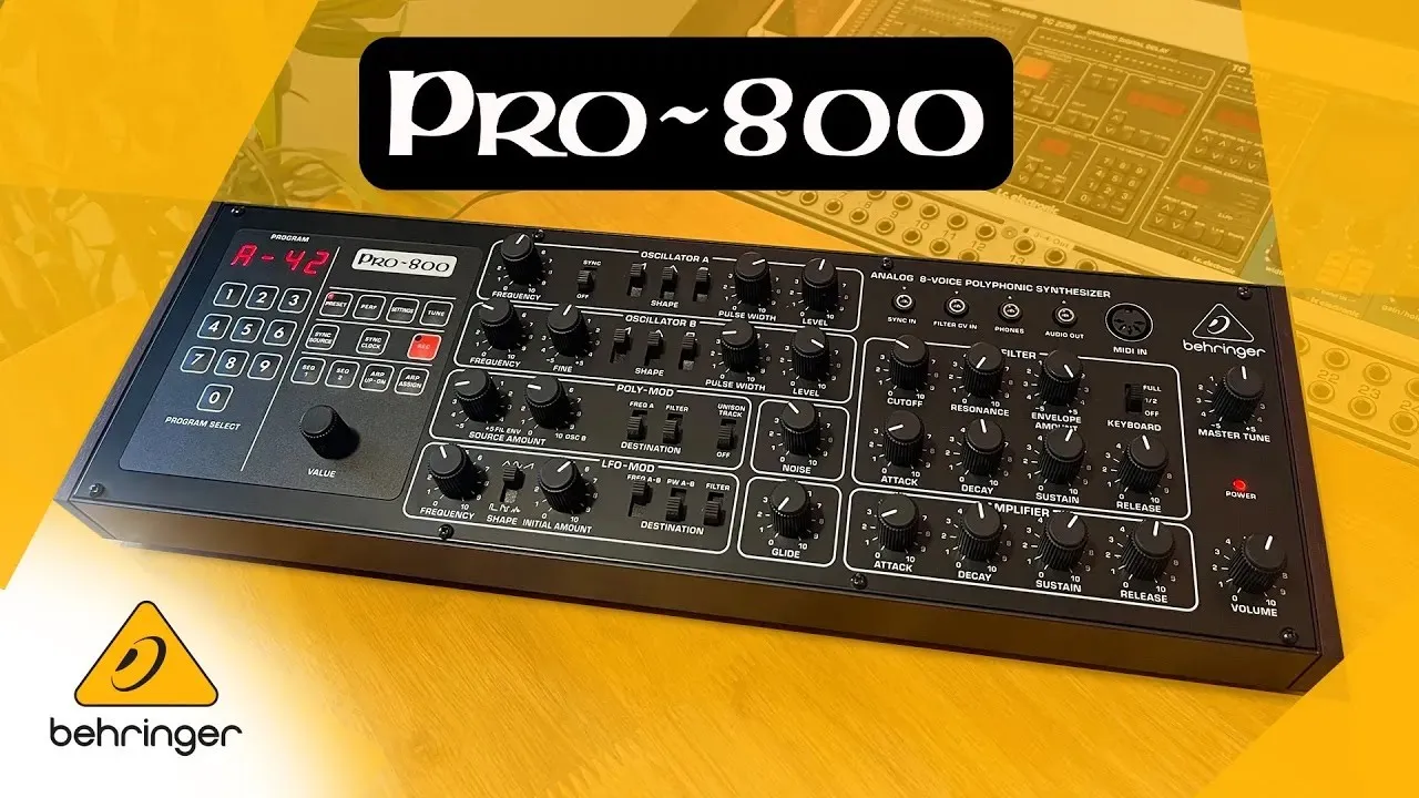 鍵盤楽器 behringer PRO-800 Behringer PRO-800 Analog 8-Voice Polyphonic Synthesizer at