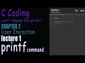 printf function in C printf command