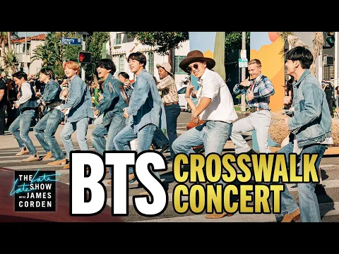 Download MP3 BTS Performs a Concert in the Crosswalk