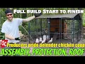Tractor Supply Chicken Coop Cage DIY Build TSC Producers Pride Defender Run Predator Protection Roof