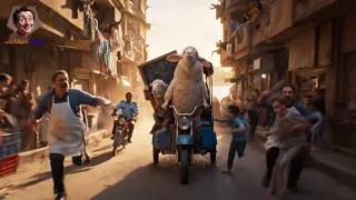 الخروف جانا على توك توك   جانا العيد وهنعيد       مطاردة العيد الرسمية دندنها