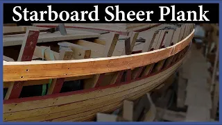Hanging the Starboard Sheer Plank – Episode 215 – Acorn to Arabella: Journey of a Wooden Boat