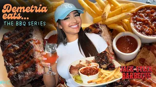 Demetria Eats Jack Stack BBQ in KC date night vibes AMAZING RIBS cheesy potatoes to die for