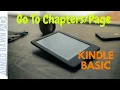 How to Find Chapters Table of Contents On Kindle How to Go to A Specific Page On Kindle Basic