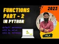 call by value and call by reference in python function part 2 viraj - py