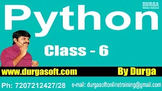 Learn Python Programming Tutorial Online Training by Durga Sir On 01-02-2018