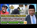 TERIMAKASIH BAPAK PRABOWO , AKHIRNYA MAHFUD MD \