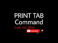 print statement part 02 print command using TAB in QBasic asn - developer