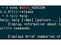 Bash help builtin command