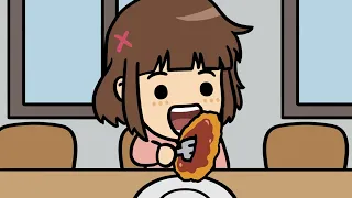신비아파트 구하리 돈가스 먹방