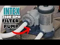 Intex 2500 GPH Krystal Clear Cartridge Filter Pump System Install Review Easy Simple
