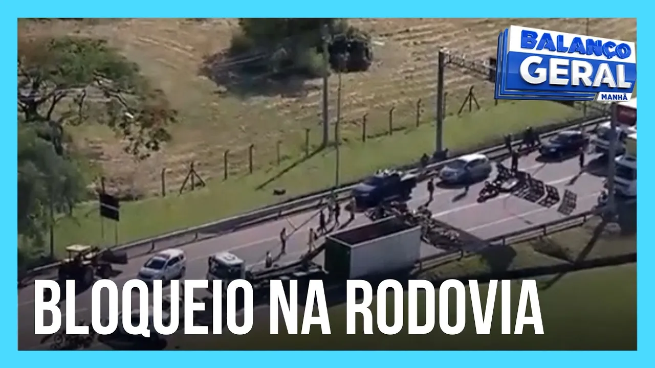 Balanço Geral conversa com tenente sobre bloqueio em rodovia que dá acesso ao Aeroporto Viracopos
