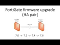 How to upgrade FortiGate firmware on HA pair