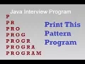 Pattern Program C Net Interview Pattern Program