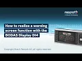 Download Lagu BODAS Display DI4 – How to realize a warning screen function