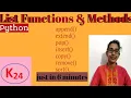 List Functions and Methods
