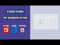 UI Design Tutorial - Soft Neumorphic Buttons HTML CSS BOOTSTRAP