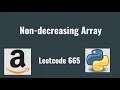 Leetcode 665 Non-decreasing Array