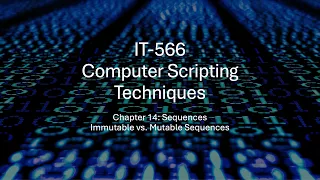 IT-566 Chapter 14 Sequences