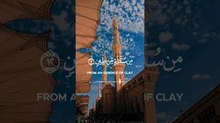 قرآن الكريم سورة المؤمنون الآيات 12 13 14 15 16 بصوت الشيخ فارس عباد 