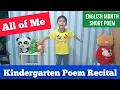 ENGLISH POEM ALL OF ME FOR ENGLISH MONTH POEM FOR KIDS