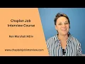 Welcome To Chaplain Job Interview