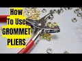 How To Use Grommet Pliers Paxcoo Grommet Pliers Kit Review