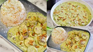 كوسا باللبن مخشي على السريع تعالو شوفه الطريقه رح تحبوها Zucchini With Yogurt 