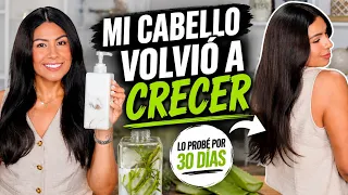 Después de 5 años dañando mi cabello, decidí hacer esto| Shampu crece pelo