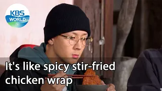 Download It's like spicy stir-fried chicken wrap (2 Days \u0026 1 Night Season 4 Ep.95-4) | KBS WORLD TV 211017 MP3