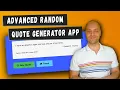Make a BETTER Random Quote app with JavaScript