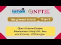 NPTEL Object Oriented System Development Using UML Java And Patterns Week 3 Assignment Solution2026