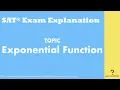 Exponent Function Algebra 2019 May SAT Section 4 Q24