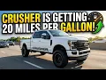 New gas mileage to report for the Crusher