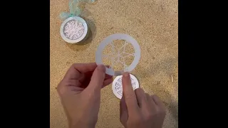 Light Up Tin Can Ornaments Layered Paper Craft 