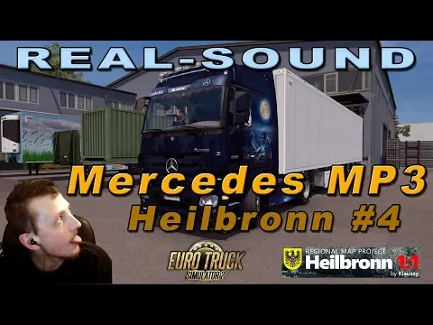Download MP3 Mercedes-Benz Actros MP3 REAL SOUND MOD auf Heilbronn #4 - ETS2 | Deutsch
