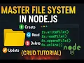 Implement all CRUD operations on a File System using Node JS