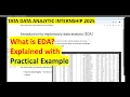 Exploratory Data Analysis EDA Explained Simply Tata Data Analytics Internship 2025