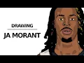 HOW TO DRAW JA MORANT - Easy Drawing Tutorial