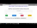 Create Simple Calculator using Angular 6 With Source Code