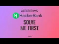 Solve Me First Hackerrank Algorithms Solution