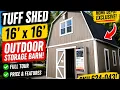 Home Depot Outdoor Storage Barn Summer Wind 16 x 16 SKU 624-043