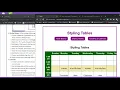 Web 105 Tables - Styling Tables