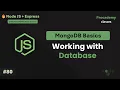 Create Switch and Drop Databases in MongoDB Understanding the use Command db Object Part