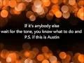 Austin-Blake Shelton-Lyrics