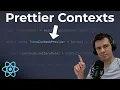 React context with state management prettier contexts