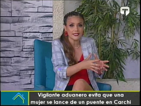 Vigilante aduanero evita que una mujer se lance de un puente en Carchi