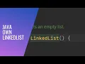 Java Building own LinkedList